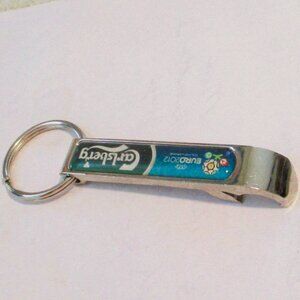 Carlsberg Euro 2012 Bottle Opener Keychain Collectible Metal Vintage Design   20